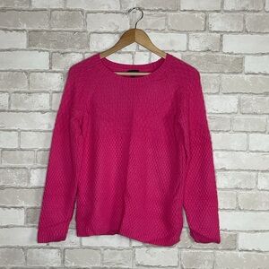 Talbots Lambswool Blend Pink Knit Sweater Size M